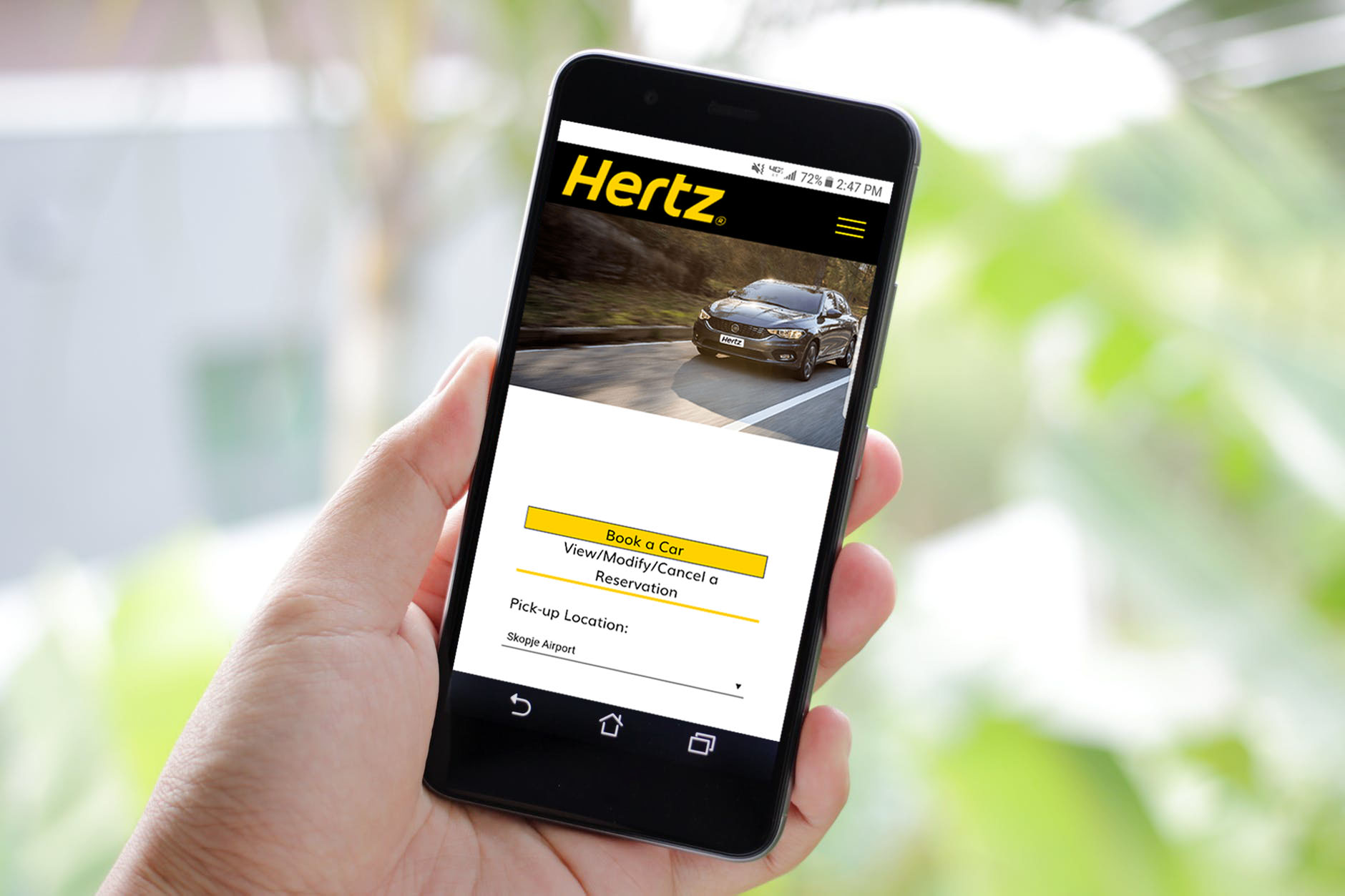 Hertz Macedonia mobile, Hertz Macedonia online reservation